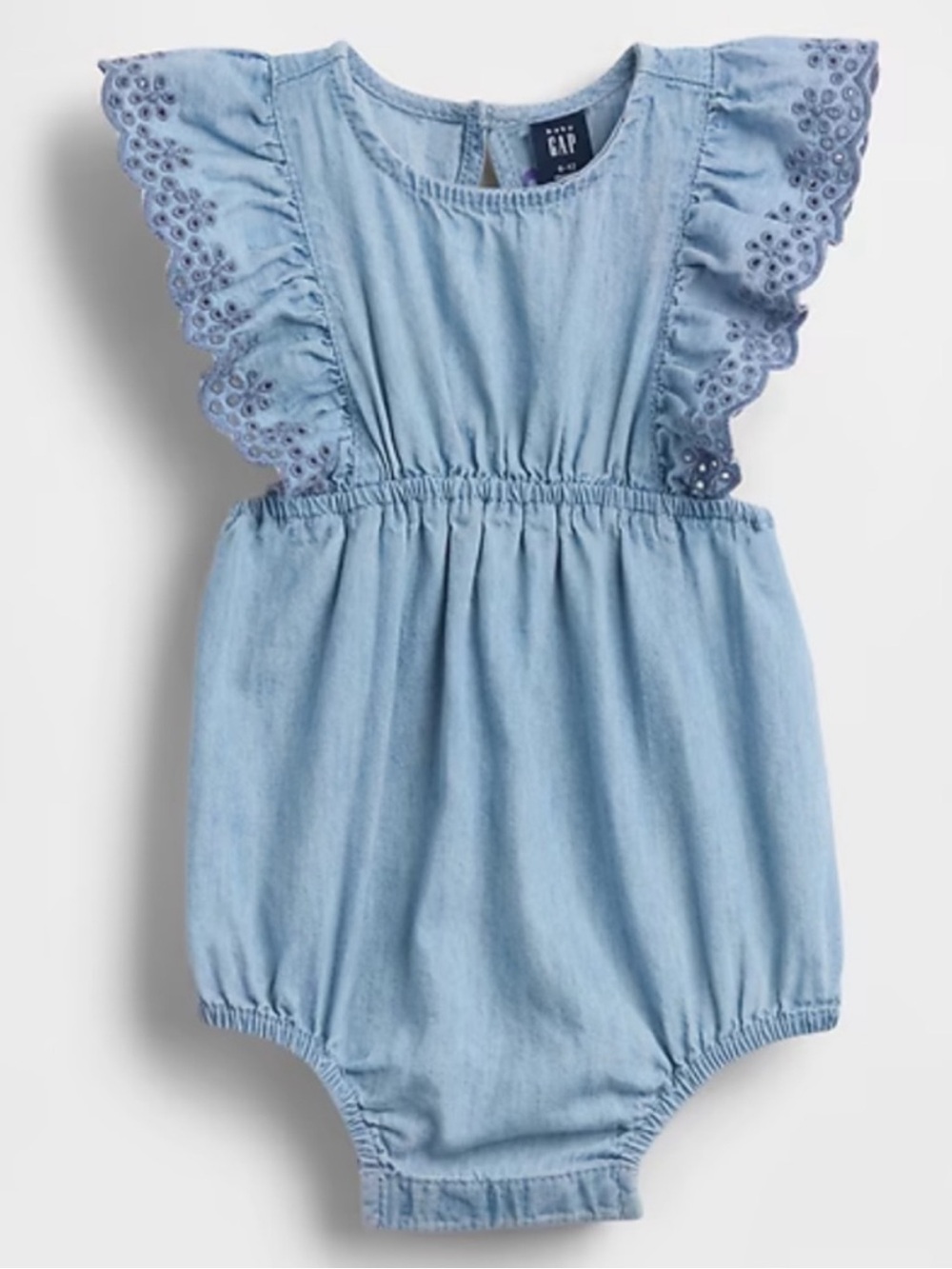 BabyGAP eyelet denim romper